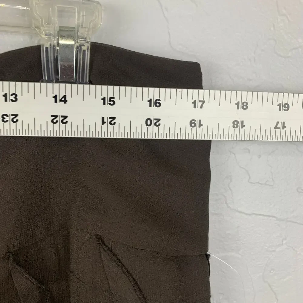 Etcetera 100% Silk Skirt Womens Size 14 Brown Fairy Wimsygoth